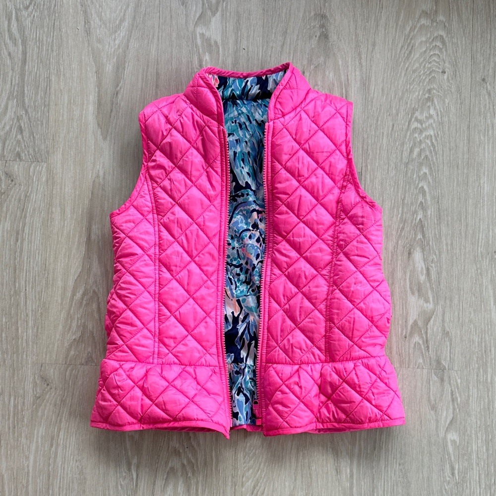 Lilly Pulitzer Reversible Youth Vest size L (8-10)